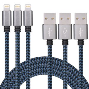 Duractron 3Pack Nylon Ladekabel Lightning USB Kabel für iPhone