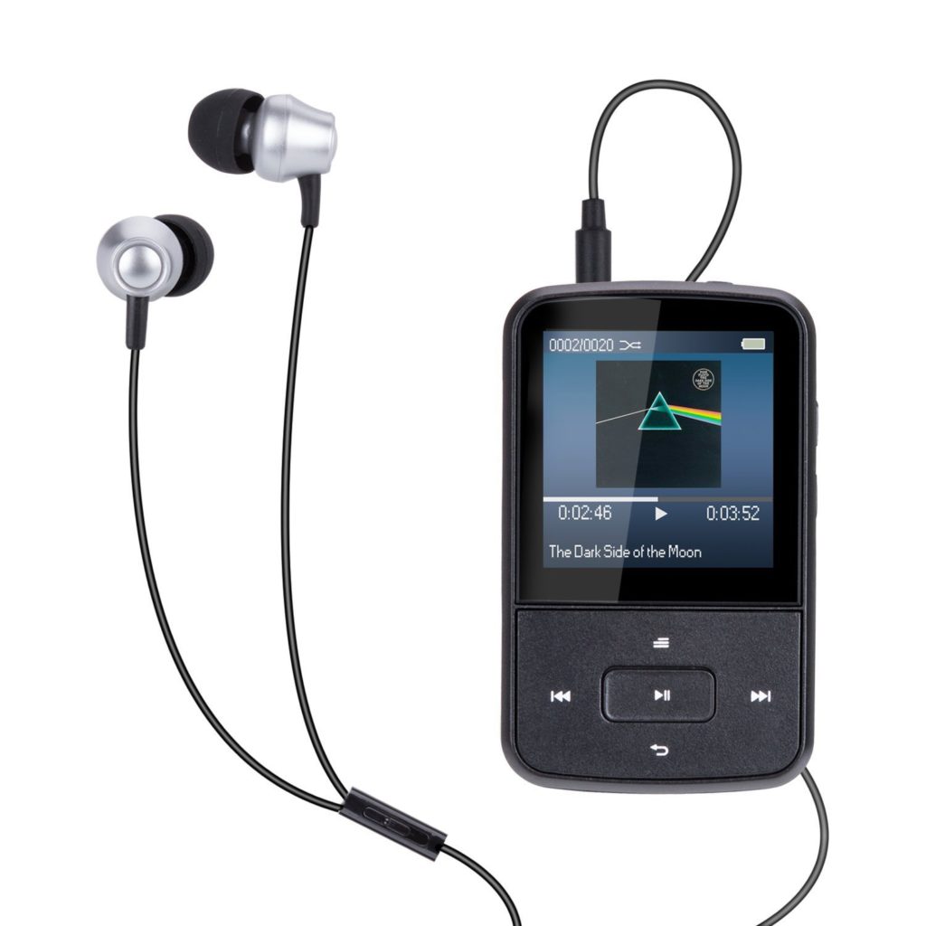 Mini Clip 8GB MP3 Player mit Silikon Hülle, Reflektierend Armband