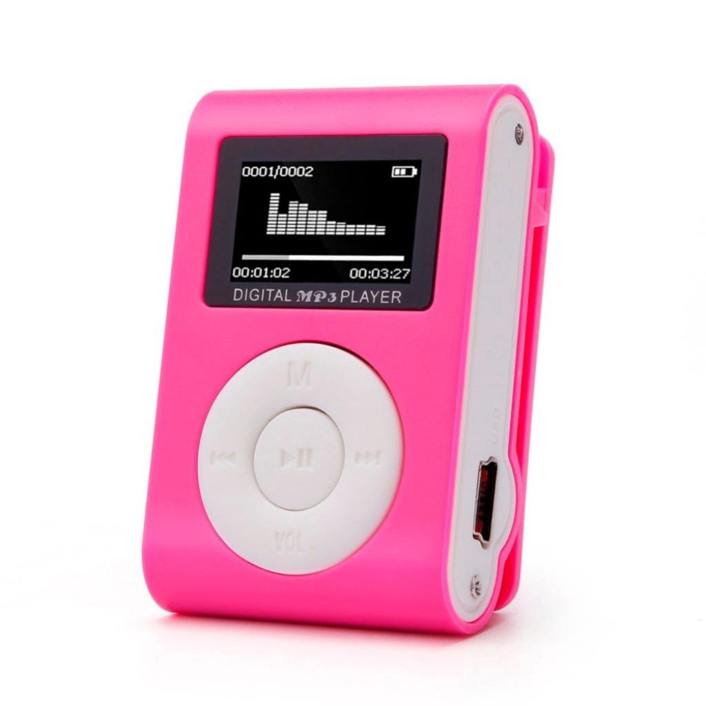 Mini USB MP3 Player Clip Mini LCD Bildschirm mit 3.5mm Stereo Jack ...