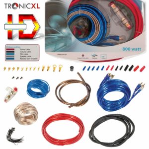 TronicXL 800W Highend CAR HiFi Kabel Set Verstärker Endstufe Anschlusskabel KFZ