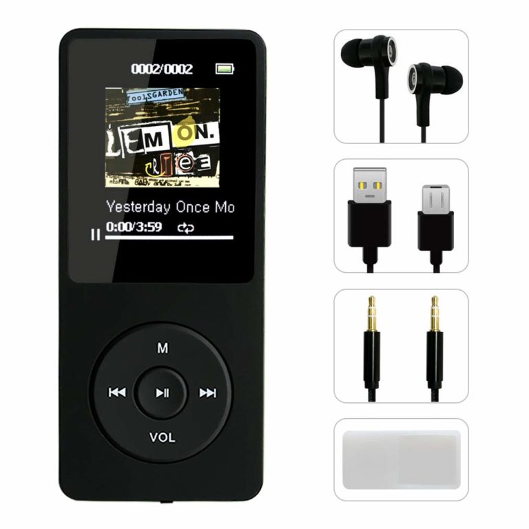 Swees 8GB MP3 Player Tragbare MP3 Musik Player mit FM Radio Funktion 70