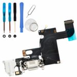 XMITEC® Dock Connector für iPhone 6 - USB Ladebuchse Audio Jack Flex-Kabel, weiß