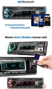 Autoradio mit Bluetooth Freisprecheinrichtung und USB