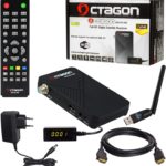 HB-DIGITAL Mini SAT-Receiver Octagon SX8 HD ONE + HDMI Kabel + USB WLAN Adapter (DVB-S/S2 Satelliten-Receiver IPTV 2X USB, Conax Kartenleser, HDMI, Externer IR Empfänger, 1080p Mediaplayer Full HD)